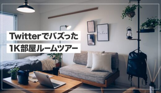 【ルームツアー】Twittterでバズった一人暮らし男子の部屋紹介！おしゃれ部屋を作る参考に