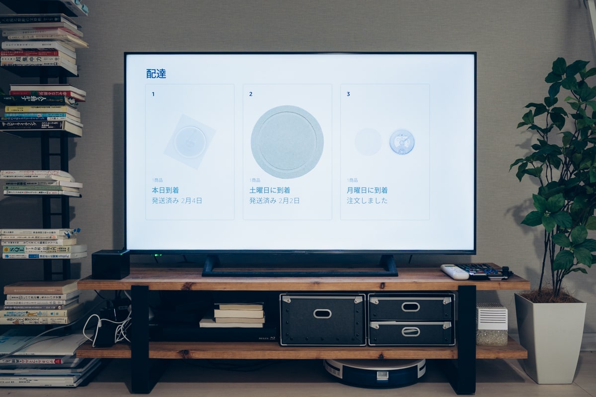 Fire TV Cubeを使用してる様子