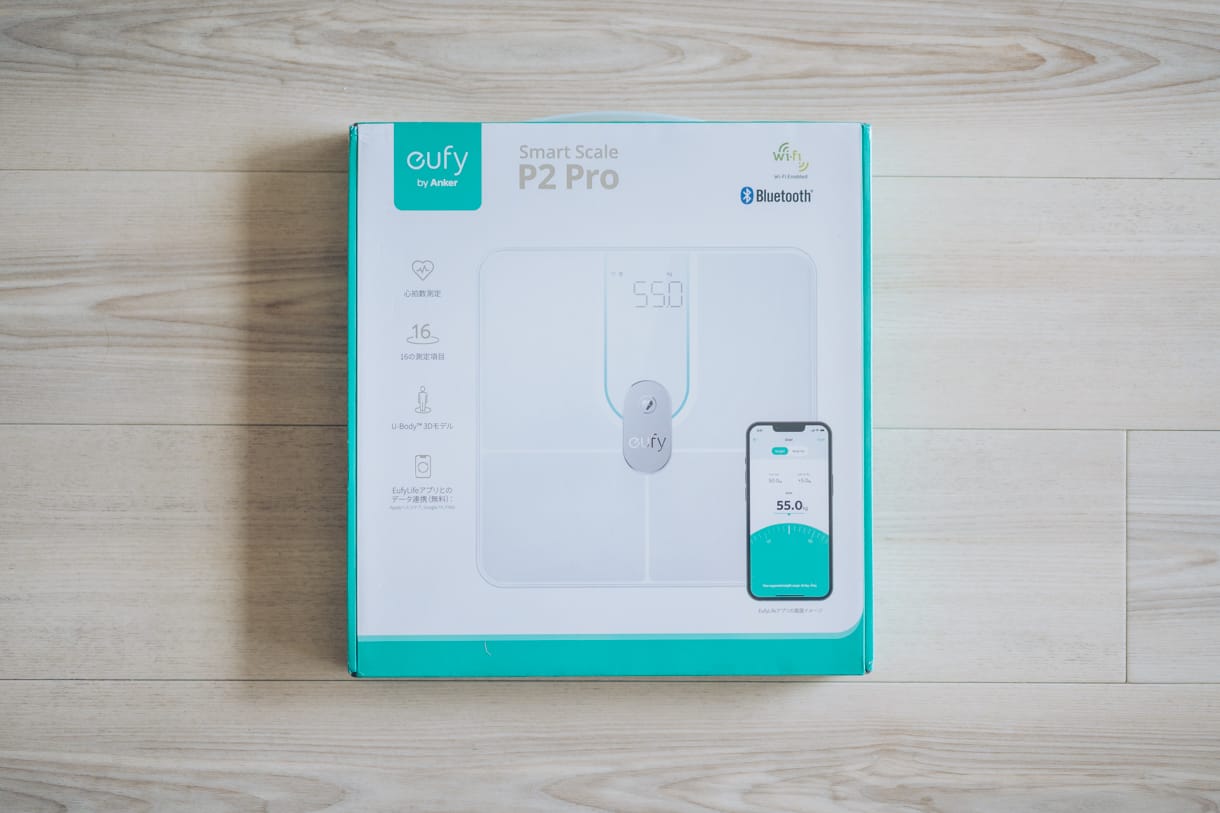 Eufy Smart Scale P2 Proの化粧箱