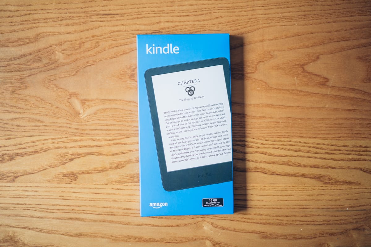 Kindle PaperWhite（第11世代）の製品パッケージ